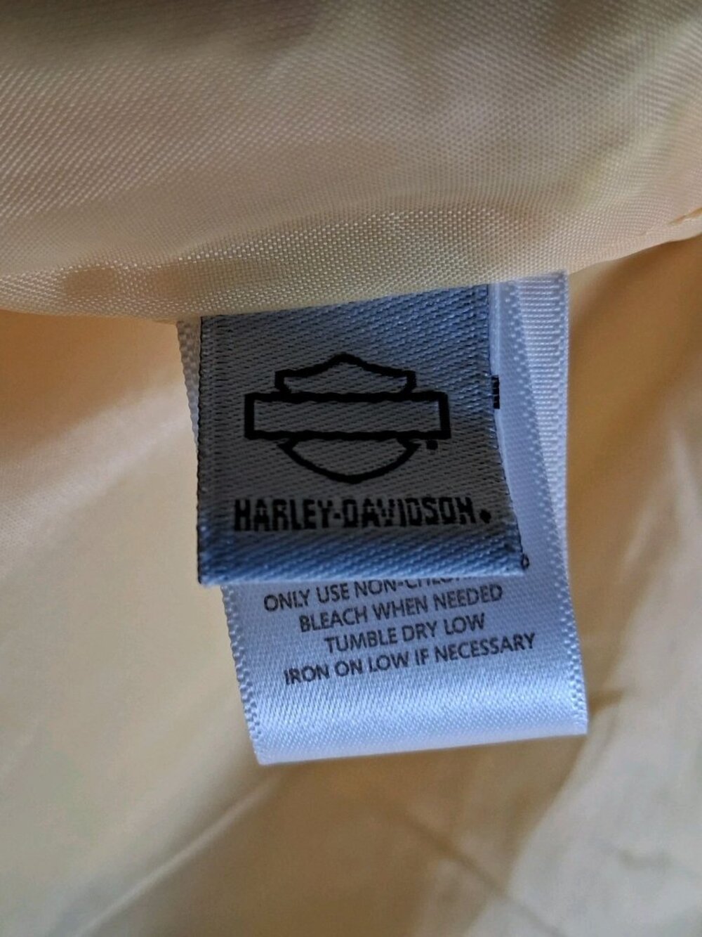 Harley Davidson Motorcycles Jacket Girls 5 Yellow Twill Tattoo Eagle Bird Rose - Picture 7 of 16